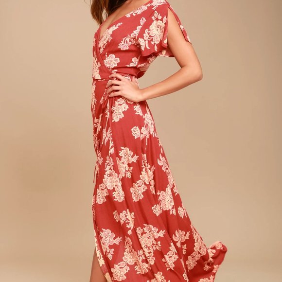 Lulu's Heart of Marigold Wrap Maxi Dress - NWT - Picture 2 of 6